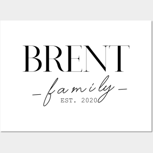 Brent Family EST. 2020, Surname, Brent Posters and Art